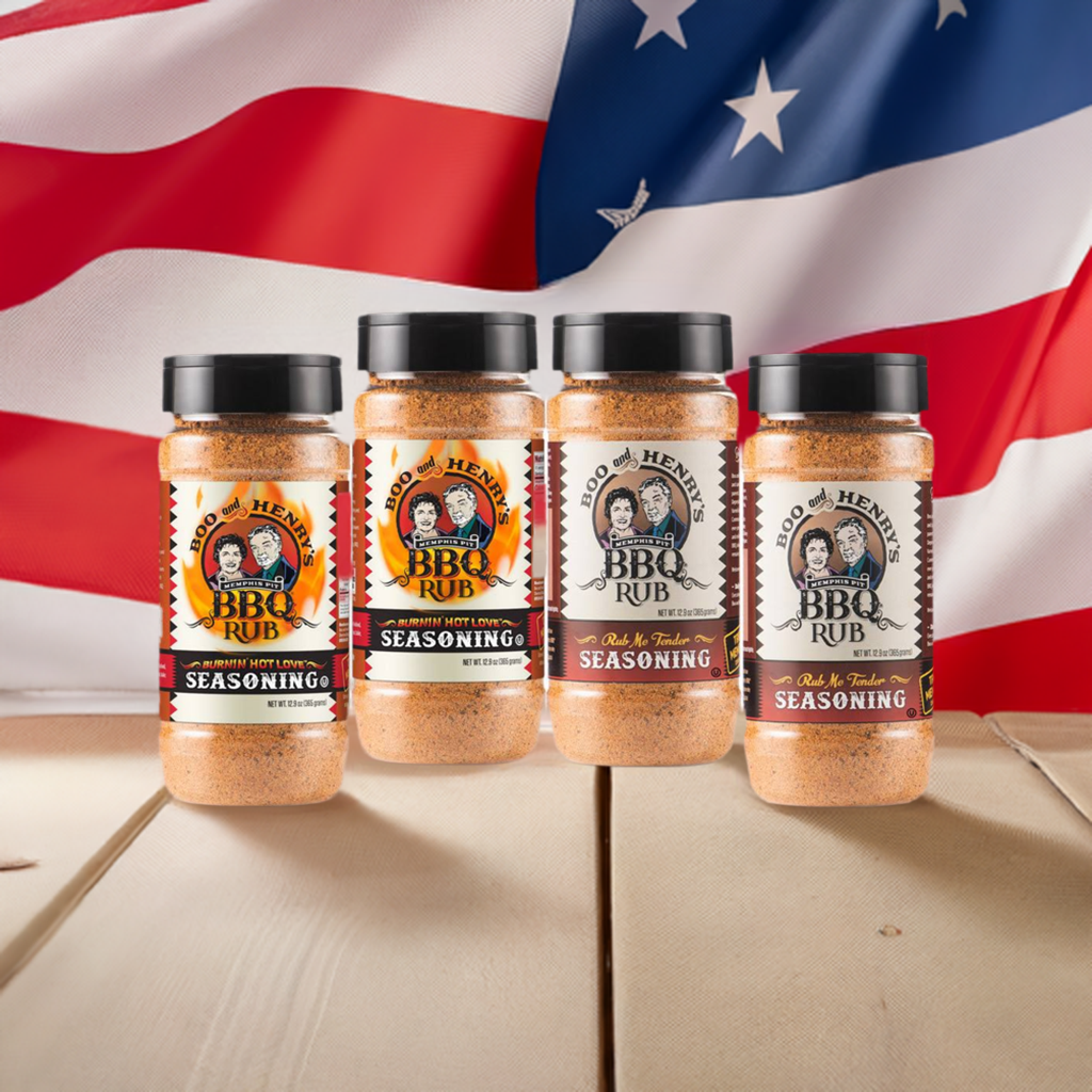 Variety BBQ Seasoning 4-Pack - Boo and Henry's BBQ® Products & Restaurant