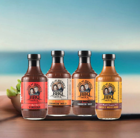 Variety BBQ Sauce 4-Pack - Boo and Henry's BBQ® Products & Restaurant