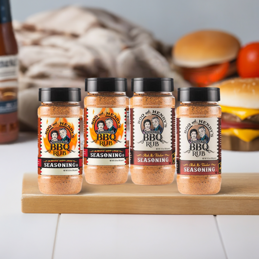 Variety BBQ Seasoning 4-Pack - Boo and Henry's BBQ® Products & Restaurant