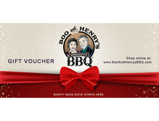Boo and Henry's BBQ gift card