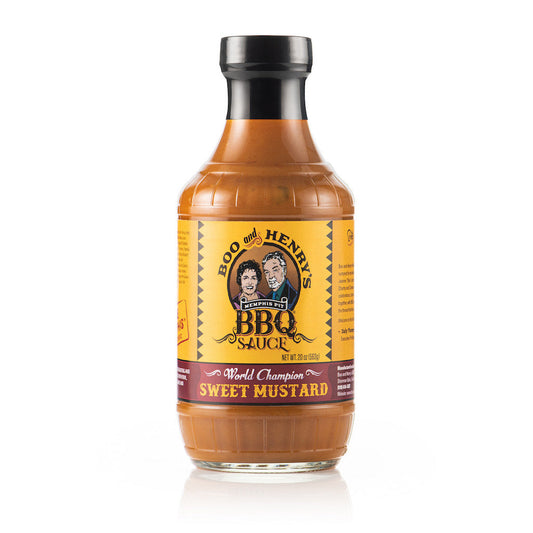 Boo and Henry's Sweet Mustard BBQ Sauce bottle